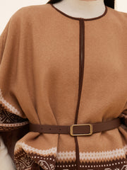 Loose Fringe Women Poncho Sweater