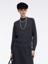 100% Wool Stitch Trim Women Sweater