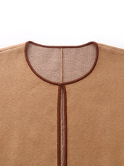 Loose Fringe Women Poncho Sweater