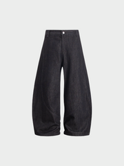 Raw Edge Baggy Jeans