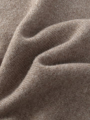 Wool Jacquard Mock Neck Women Sweater