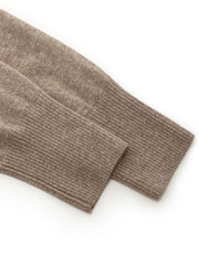 Machine Washable Wool Blend Mock Neck Women Sweater