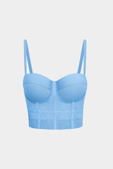 Mesh Underwire Bustier Top