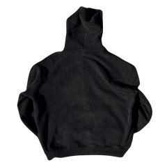 BLACK CLEAN ZIPPER HOODIE