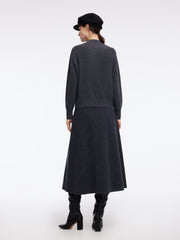 100% Wool Stitch Trim Women Sweater