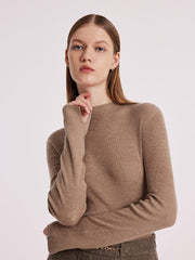 Machine Washable Wool Seamless Women Sweater