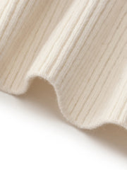 Machine Washable Wool Blend Mock Neck Women Sweater