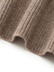Machine Washable Wool Blend Mock Neck Women Sweater