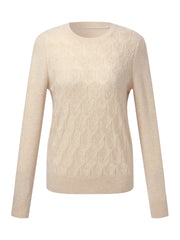100% Cashmere Jacquard Women Sweater