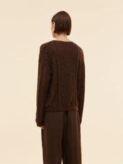 Mohair Wool Blend Sequins Women Sweater