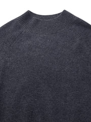 100% Wool Stitch Trim Women Sweater