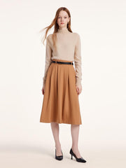Cashmere Mock Neck Women Sweater