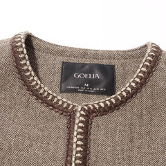 Pre-Order Retro Brown Washable Woolen Jacket