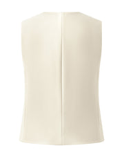 Worsted Wool Single-Breasted Women Vest