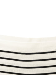 Acetate Striped Square Neck Women Knit Vest