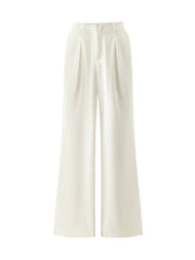 Oil-Resistant Wide Leg Full Length Women Jeans