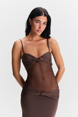 Amara Maxi Dress Brown