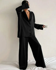Relaxed Oversize Silk Pajamas