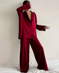 Relaxed Oversize Silk Pajamas