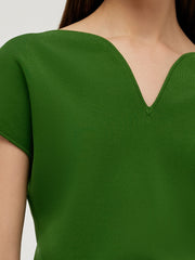V-Neck Women Knit Top
