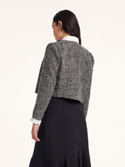 Classic Tweed Cropped Women Jacket