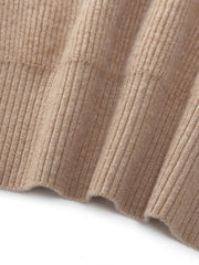 100% Wool Stitch Trim Women Sweater