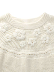 Wool Blend Embroidered Women Sweater