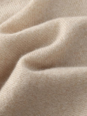 100% Cashmere Half-Zip Women Hooded Sweater