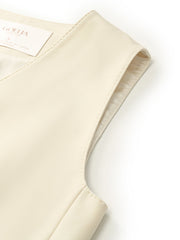 Worsted Wool Single-Breasted Women Vest