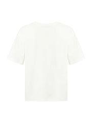 Pure Cotton Chic Letter Print Women T-Shirt