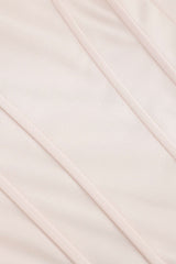 Zipper Tie-Up Corset Waist Tank Top