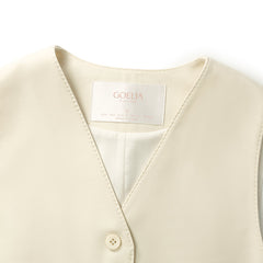 Worsted Wool Single-Breasted Women Vest