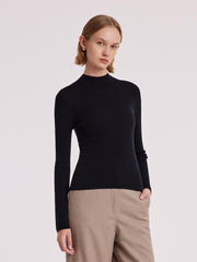 Machine Washable Wool Seamless Women Sweater