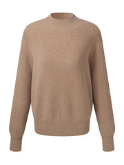 100% Wool Stitch Trim Women Sweater