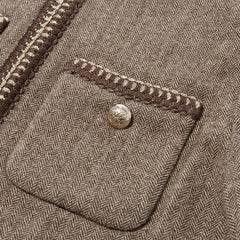 Pre-Order Retro Brown Washable Woolen Jacket