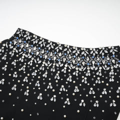 Melisande black embellished mini dress