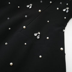 Melisande black embellished mini dress