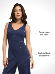 Shapewear Built-In Sculpting Midi Dress or Jumpsuit