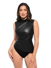 Sculpting 3-in-1 Faux Leather Bodysuit