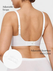 Seamless Wireless Jelly Leopard Contour Minimizer Support Bra