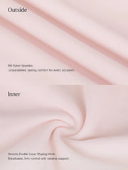 Shapewear Boatneck Draped Sculpting Maxi Dress