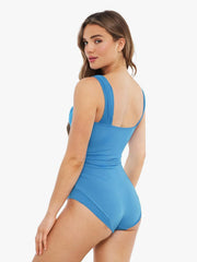 Shapewear Cap Sleeve Bodysuit Lace Fishtail Coverup Skirt Set