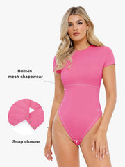 Shapewear Cloudsense Short Sleeve Crew-Neck Bodysuit