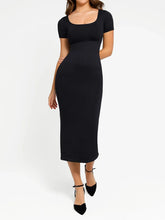 Shapewear Eco-Friendly Back Slit Midi Seamless Dress
