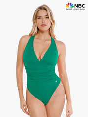 Shapewear Halter Cowl Neck Ruched Tummy Control Bodysuit