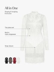 Shapewear Lace Fantasy Mini & Maxi Sculpting Dress Set