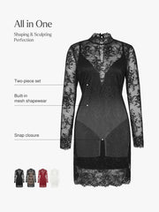 Shapewear Lace Fantasy Mini & Maxi Sculpting Dress Set