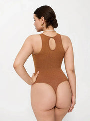 Shapewear Metallic Seamless Tummy-Control Bodysuit