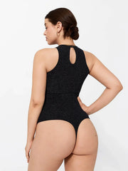 Shapewear Metallic Seamless Tummy-Control Bodysuit