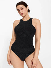 Shapewear Metallic Seamless Tummy-Control Bodysuit